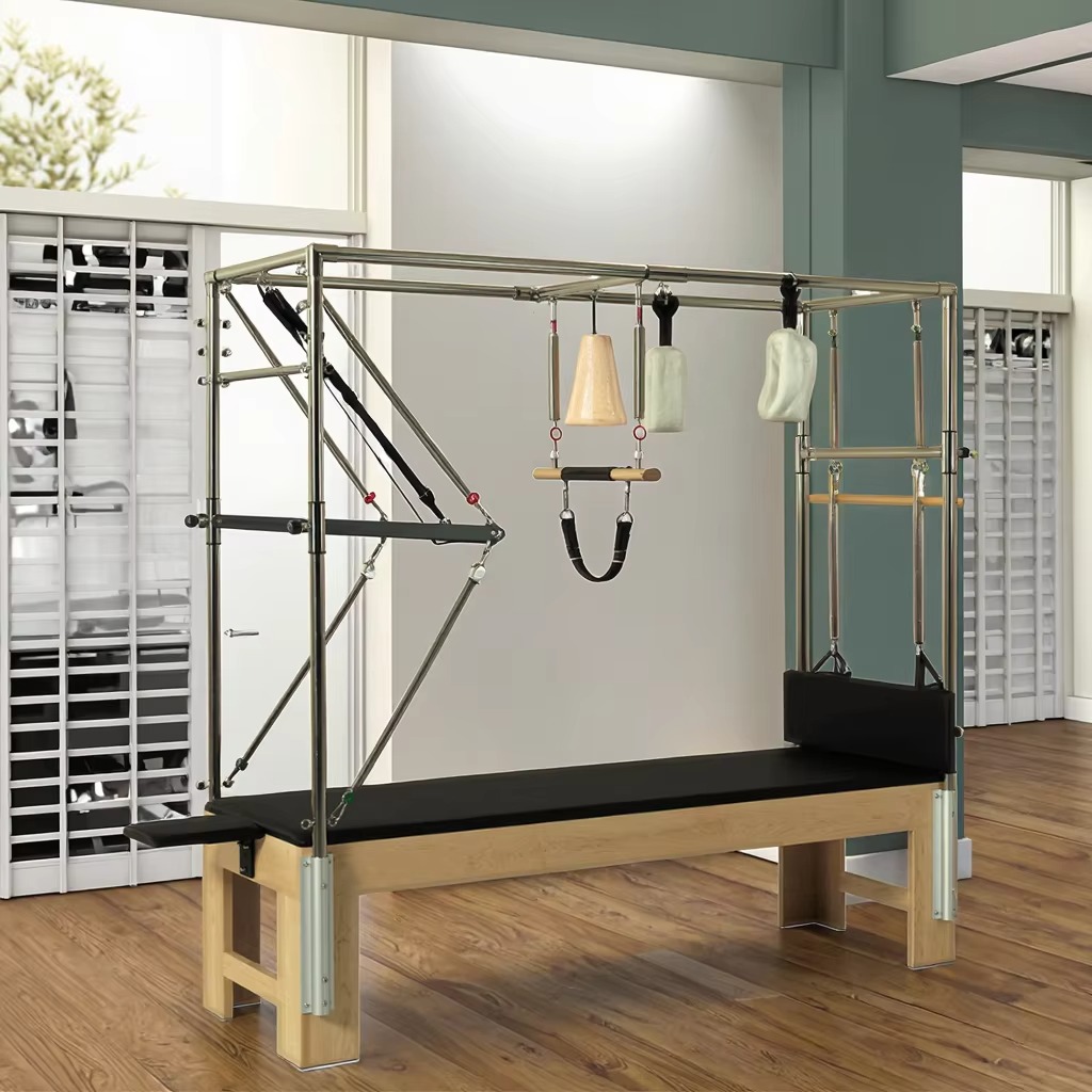 Yoga Pilates Yoga - Professionelles kommerzielles Yoga-Trainingsgerät für Zuhause, Fitness-Eichen-Pilates-Reformer-Ausrüstung