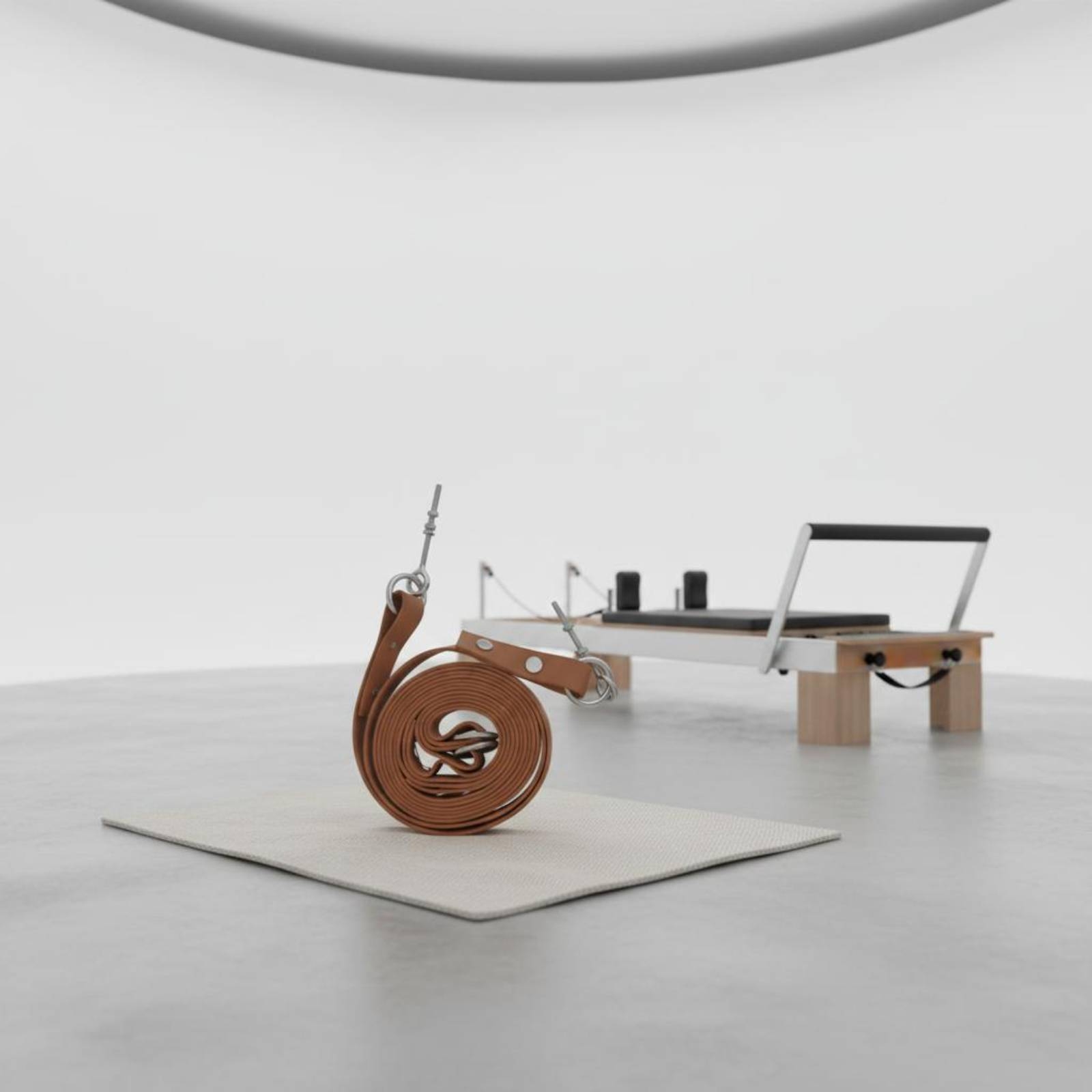 Pilates & Yoga Unleashed Studio Tuckahoe - Reformer Doppelschlaufen-Gurt Komfortabler Pilates Doppelschlaufen-Gurt Fitnessgerät