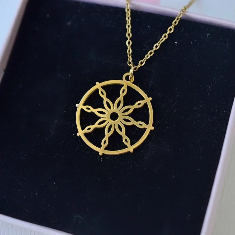Edelstahl Halsketten Dharma Ra – Yoga Wheel Dharma Bewertung und Preis
