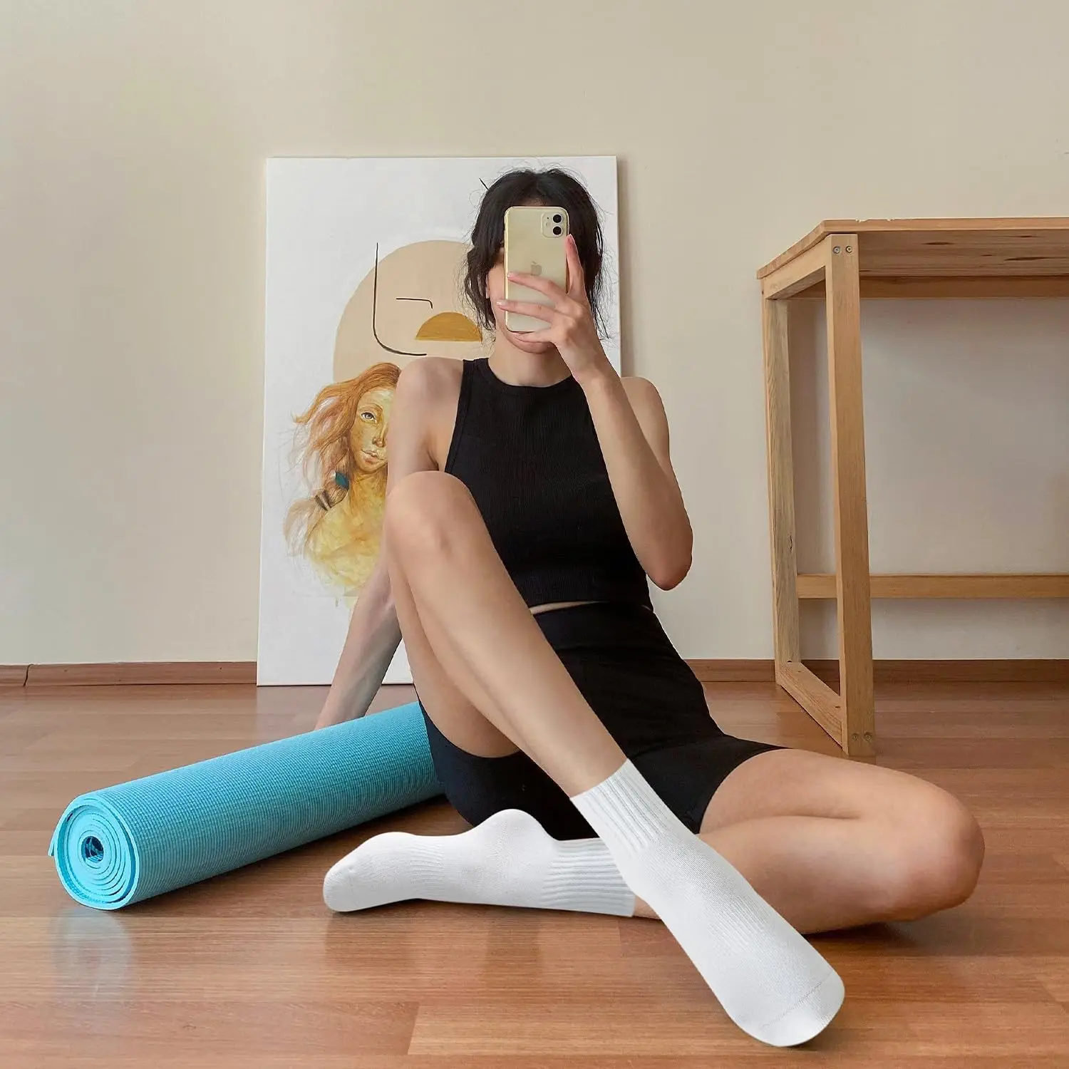 4 Paar Damen-Yoga-Socken, einf – Pilates & Yoga Unleashed Studio Tuckahoe Bewertung und Preis
